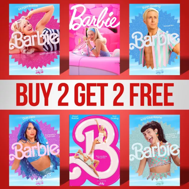 Movie Posters Barbie Wall Art Picture Prints Film Wall Poster Gift
