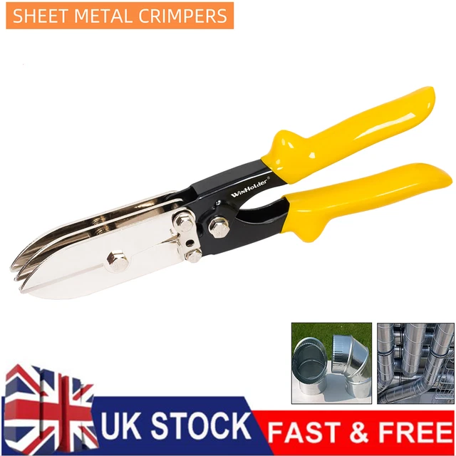 5 BLADE CRIMPER for Ductwork Pipe & Sheet Metal Crimps 24 & 28 Crimping