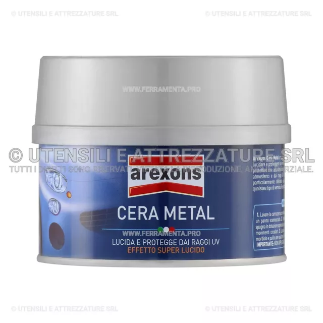 AREXONS CERA PROTETTIVA METAL per CARROZZERIA AUTO MOTO con VERNICE METALLIZZATA