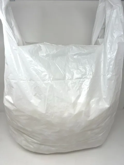 Plastic Vest Carrier Bags Supermarkets Shopping Stalls White Blue Red Clear 3