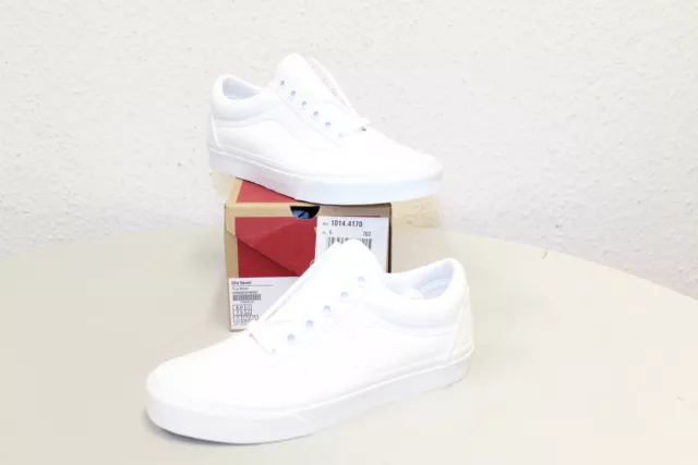 Vans Old Skool Sneaker Low Unisex Weiß VN000D3HW001 Größe 38 Neu Rechnung MwS