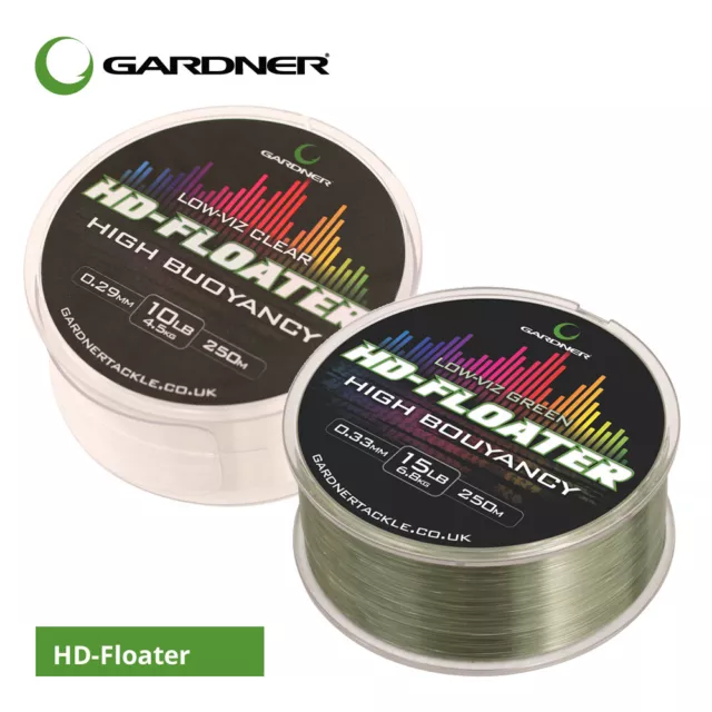 Gardner Tackle HD-Floater Line - Carp Coarse Floater Surface Fishing Mainline