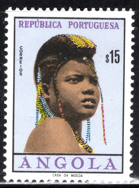 Angola Stamp Scott #432, 15e, Girl of Angola, OG, MNH, SCV$2.00