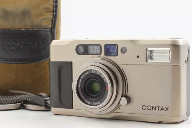 LCD Works! [Near MINT w/ Case] Contax TVS 35mm Film Camera From JAPAN