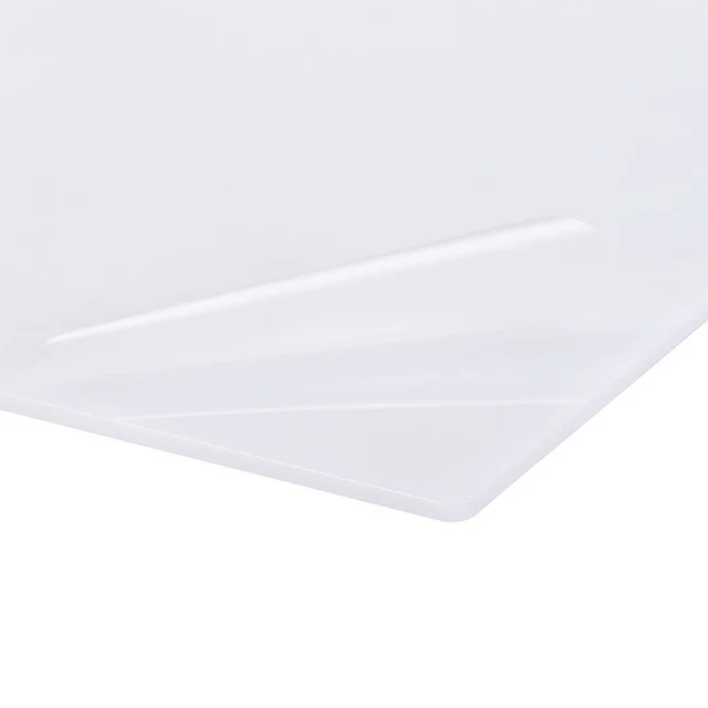 Lamiera acrilica bianca lancio 12""x 8"" piastra quadrata 2 mm spessore pannello di plastica supporto