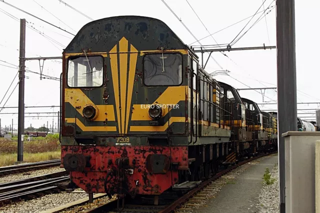 6x4 Glossy Photo SNCB Class 72 7209 @ Antwerpen Noord