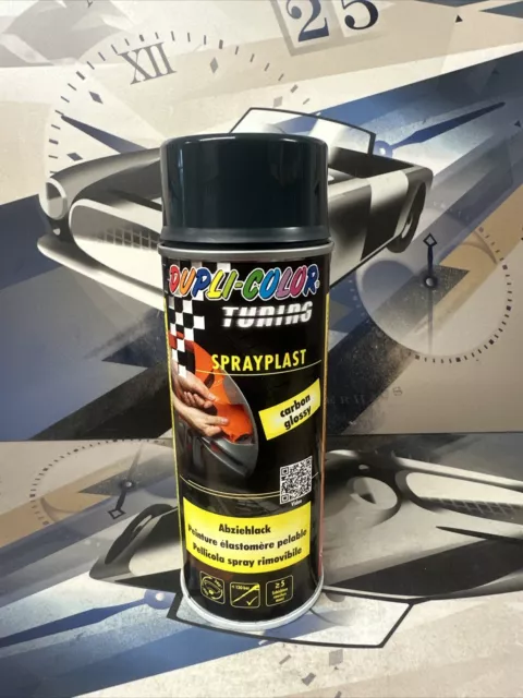 Dupli Color 388064 Sprayplast 400ml Abziehlack Glänzend Carbon Sprühfolie