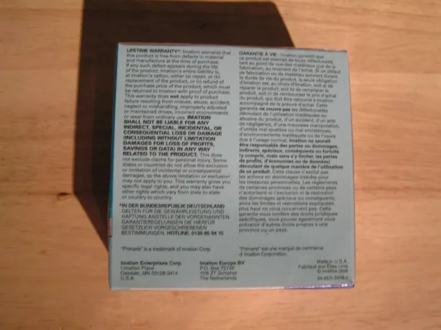 Boîte de 10 disquettes Macintosh haute densité (2HD) 3,5" Primaris neuve scellée 2