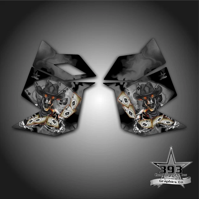 Ski Doo Rev Xp Snowmobile Sled Graphics Decal Sticker Side Panel Outlaw Black