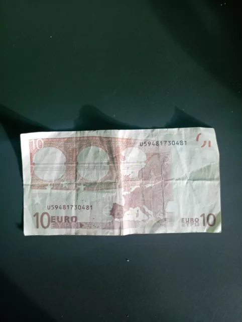 Billet de 10 euros 2002 Rare