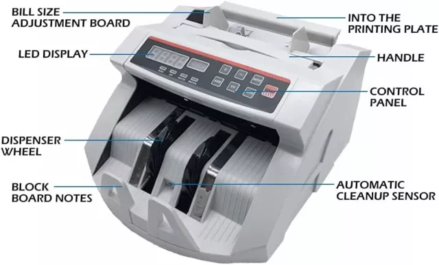 Australian Money Bill Banknote Cash Counter Machine Digital Display Fake Note 3