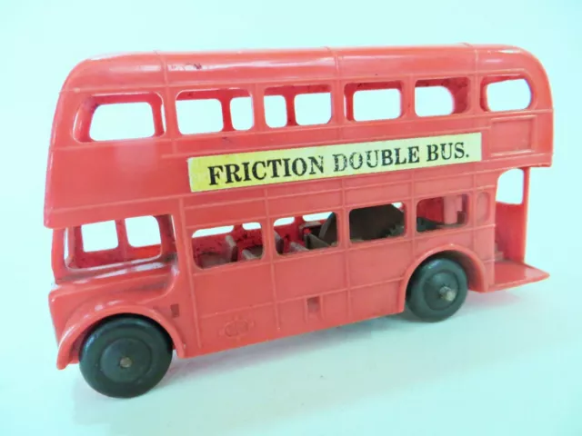Toyland 118 'Routemaster Double (Decker) Bus' Friction Drive. Plastic. Vintage.