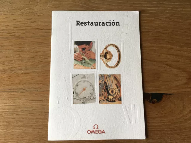 Used - Catalog Booklet OMEGA Restauración Folleto Catálogo - Watches Relojes