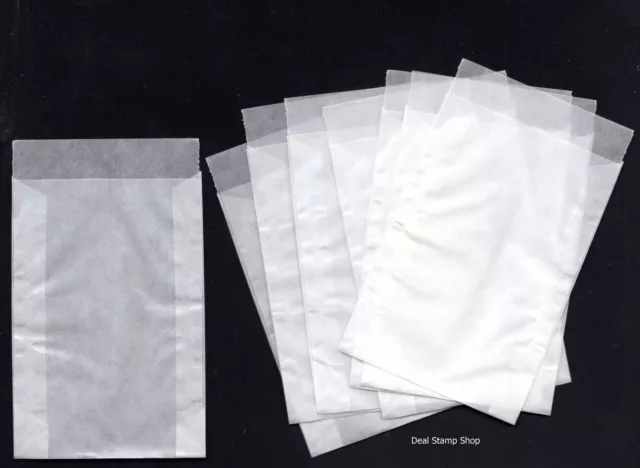 LINDNER Protective GLASSINE ENVELOPES BAGS 75 x 117mm  Brand New  ♺ FREEPOST