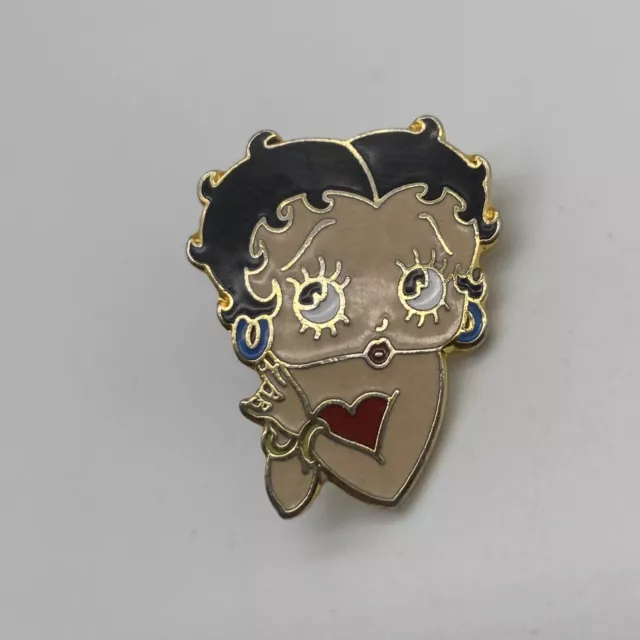 Vintage Enamel Betty Boop Lapel Hat Pin