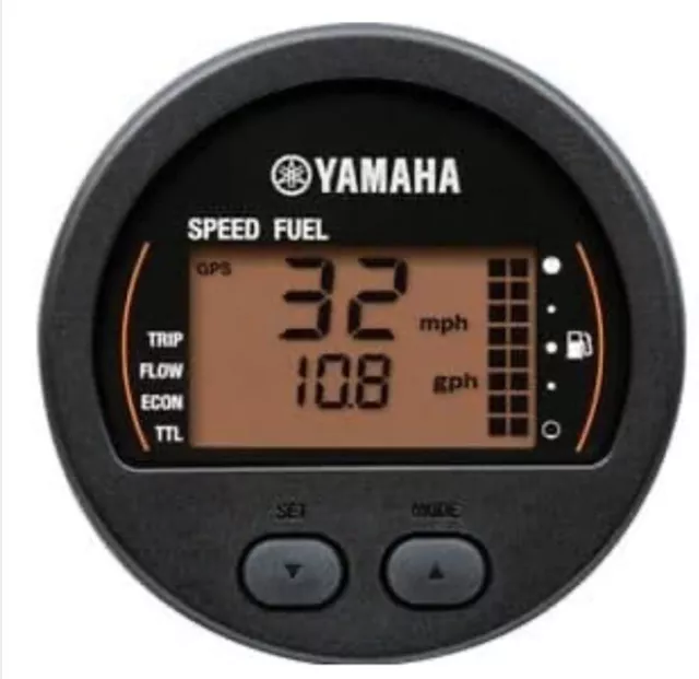 Yamaha Command Link Plus Round Speed Fuel Meter W/ Fuel Harness 6Y8-83500-22-00