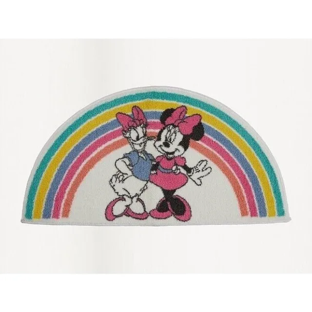 Disney Minnie Mouse & Daisy Duck Rainbow Rug Kids Home Decor Bedroom Mat 80x42cm