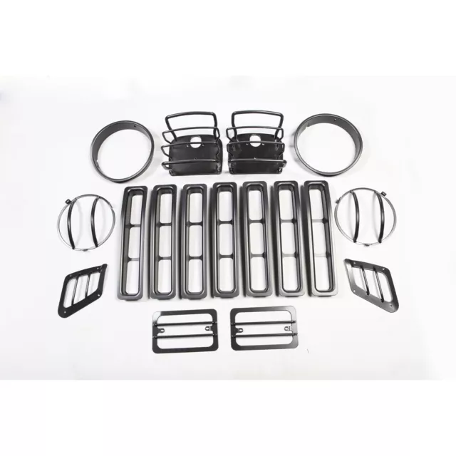 Rugged Ridge 12495.03 Euro Guard Kit Head/Side/Tail Light Guard