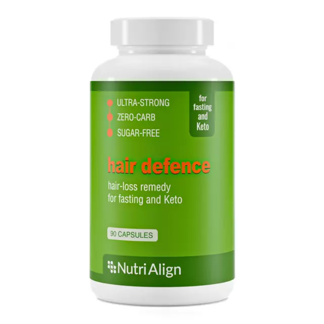 Hair Loss Defence for Keto and Fasting with Extra-Strong Biotin (90 capsules)