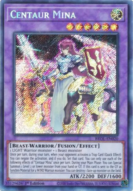 YGO BROL-EN020 SeR Centaur Mina BROL-EN020 Yu-gi-oh