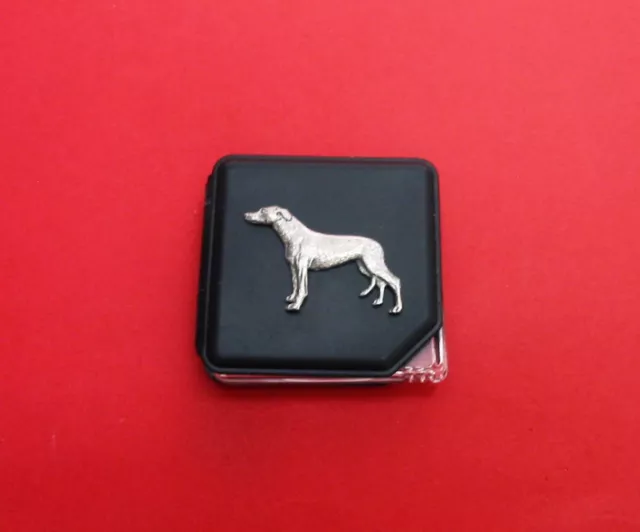 Greyhound PU Leather Pocket Magnifying Glass Greyhound Dog Gift Dad Xmas Gift