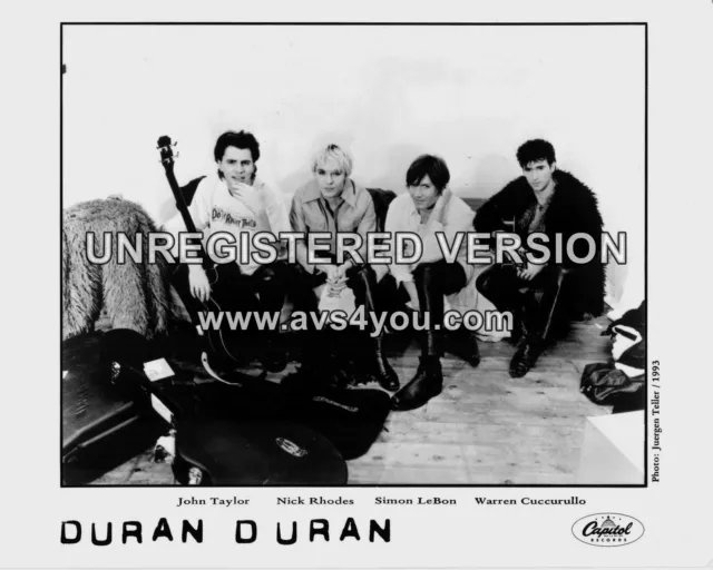 Duran Duran 10" x 8" Photograph no 20