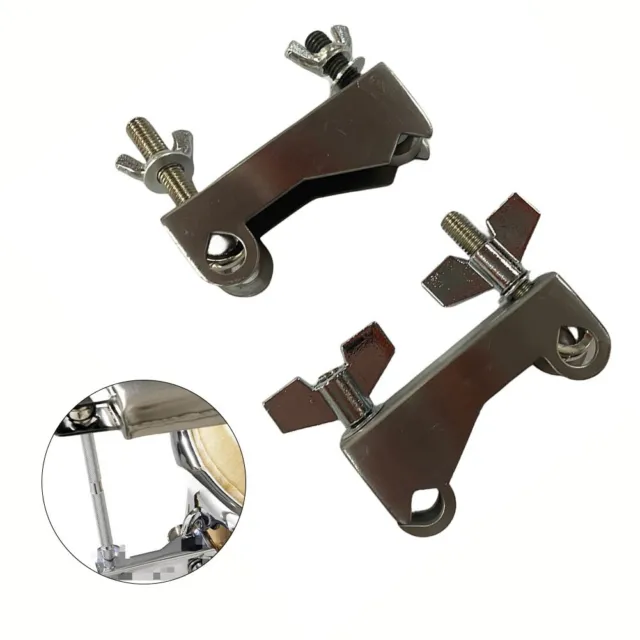 Adjustable Drum Cowbell Holder Repair Support Clamp for Various Drum Sizes