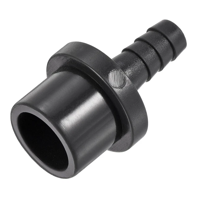 PVC Tuyau Raccord 8mm Barbelé x 20mm OD Tube Adaptateur Tuyau Connecteur Noir