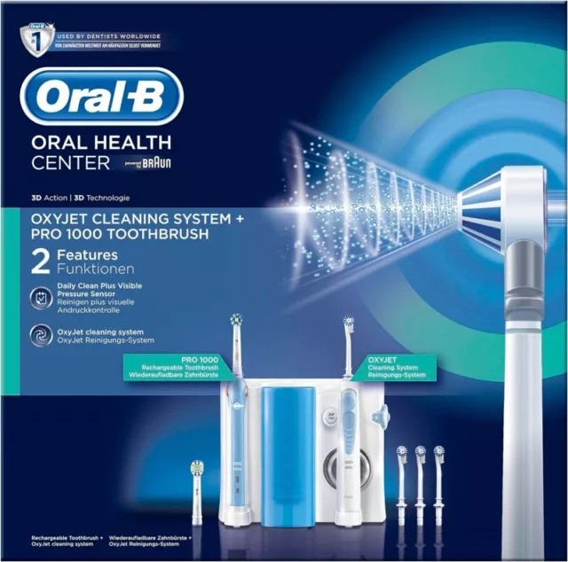 Sistema Limpieza Oral-b Pro 1000 Oxyjet + Cepillo Oc20.525.1 Powered By Braun 3