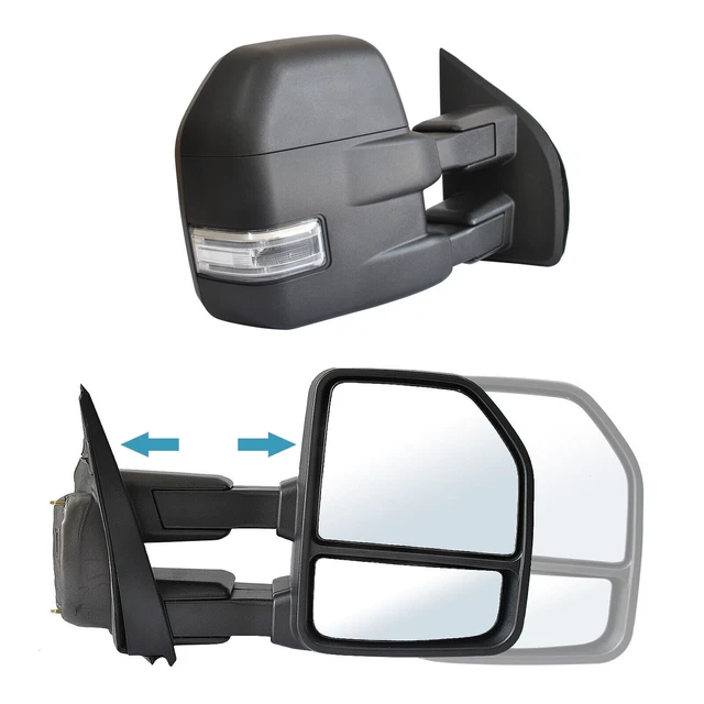 thumbnail image 2 of Power Heated Towing Mirrors For Ford F150 2015-2020 With Turn Signal & Temperature Sensor 2 of 9