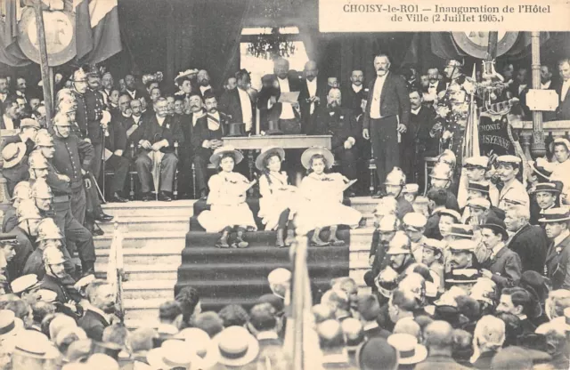 Cpa 94 Choose The King Inauguration Of The City Hotel 1905