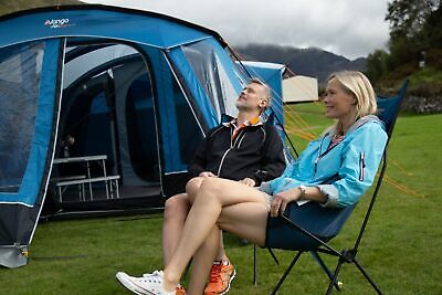 Mykonos Blue Vango Micro Steel Collapsible Camping Chair with Storage Bag 