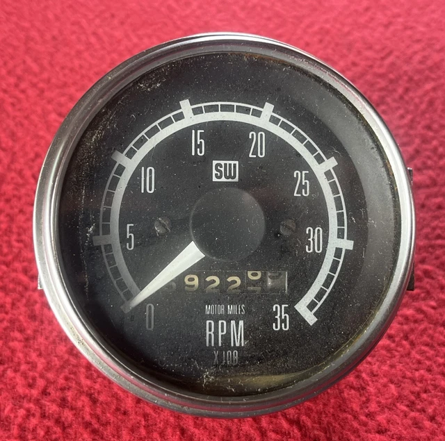 PETERBILT 359 MECHANICAL tachometer gauge tacho 352 Stewart Warner 79.