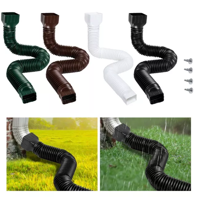 Extensión bajante flexible de canaleta de lluvia conectar doblar y extender con facilidad