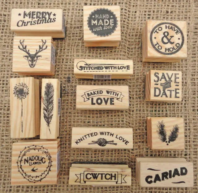 New East Of India Rubber Stamps Party Wedding Heart Craft Gift Card Name Tags