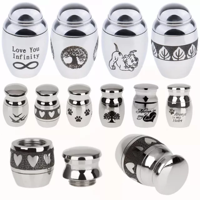 Mini Urn For Ashes Cremation Memorial Keepsake Container Jar Stainless Steel K 2