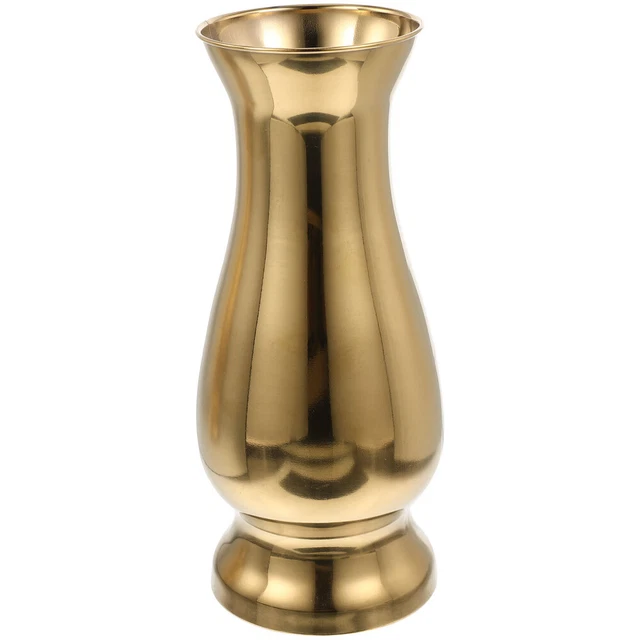 Piccolo Vaso Rotondo a Sfera in Acciaio Inossidabile - Minimalista per Bouquet di Fiori Artificiali, Decorativo Con Bocca Apertura, Infrangibile Boccia per Matrimoni (Nero