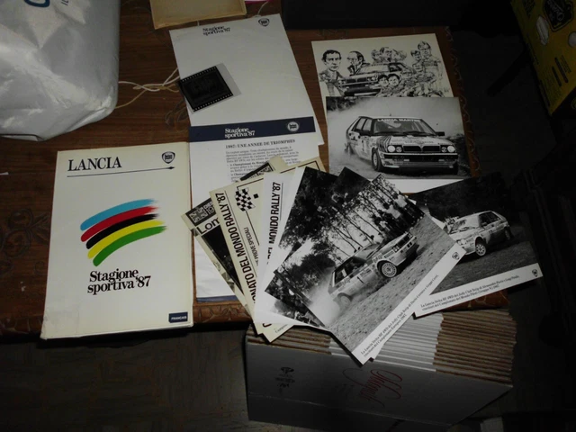 1987 LANCIA SPORTS SEASON Rally Delta Rallye Martini Racing Press Card