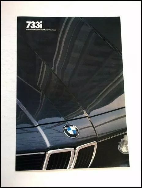 1984 BMW 733i Original Car Sales Brochure Catalog