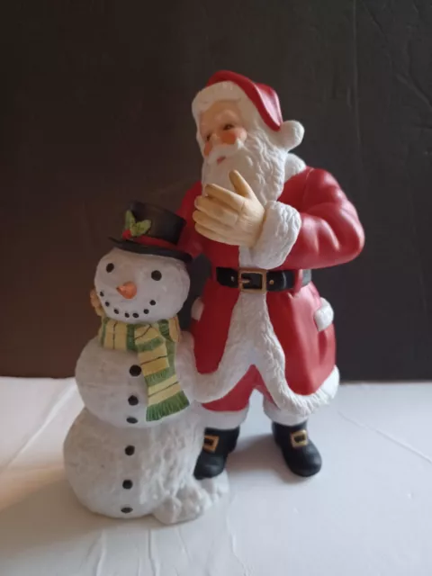 Lenox 1999 Limited Edition Porcelain Santa with Snowman