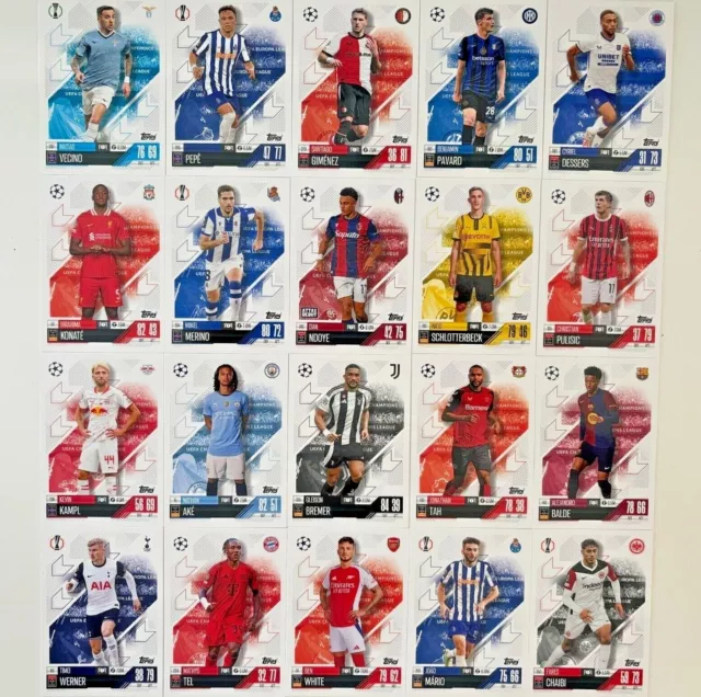 TOPPS MATCH ATTAX Karten 24/25 Champions League 2025/2025 Teil 2