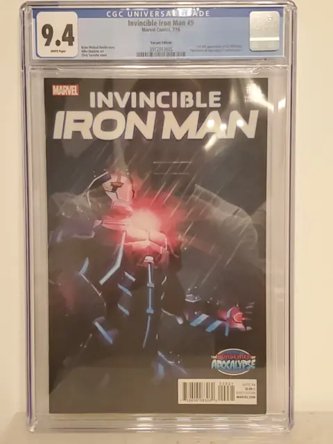Invincible Iron Man #9 | Turcotte AOA Variant | CGC 9.4 NM | 1st Full Riri (Iron