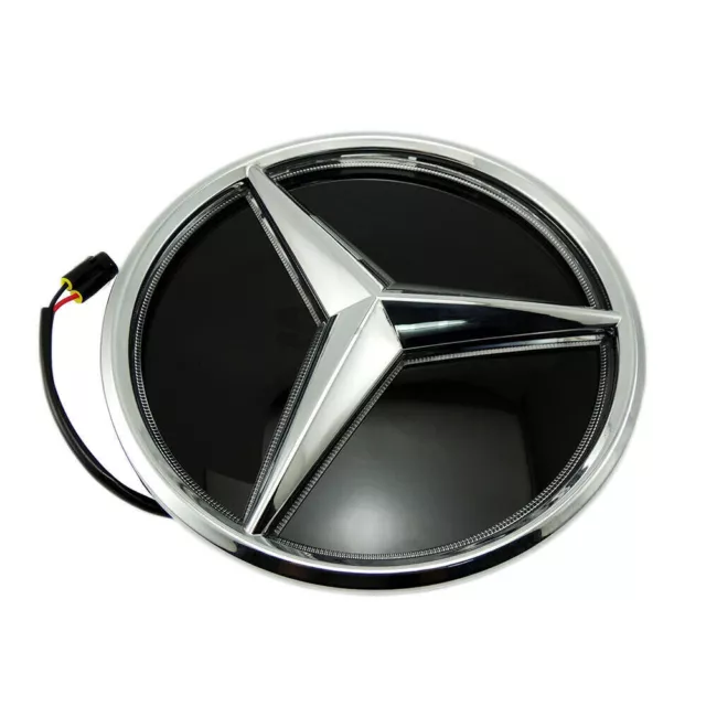 LED Light Mirror Star Emblem Front Grill Chrome LOGO for Mercedes Benz W205 W212
