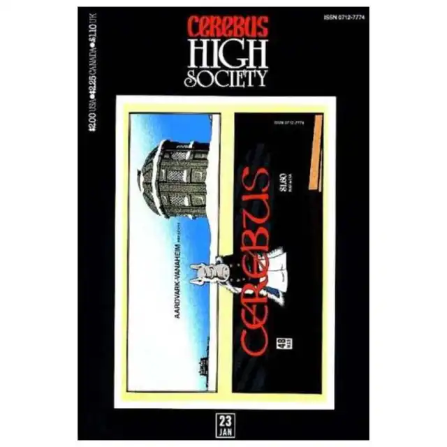 Cerebus: High Society #23 in Very Fine + condition. Aardvark-Vanaheim comics [z}