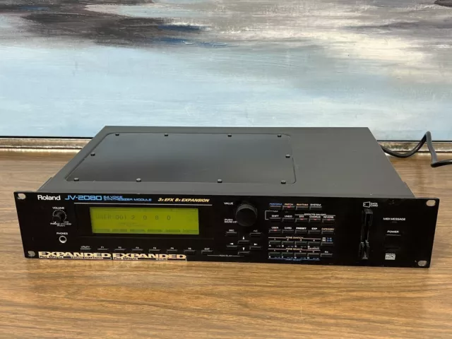 Roland JV-2080 64 Voice Synthesizer Keyboard Sound Module Fully Working FS