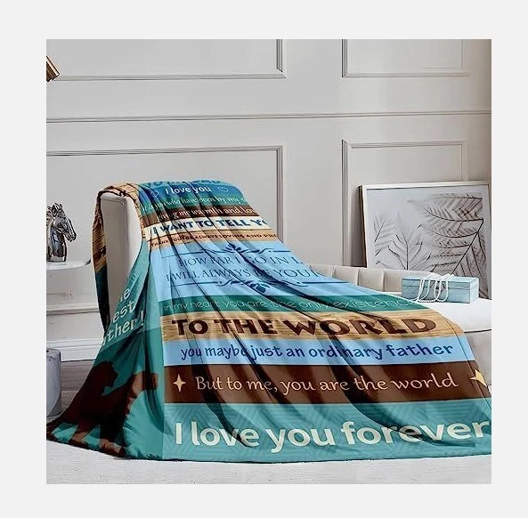 Blanket Gifts for Dad from Daughter or Son, To My Dad Blanket Birthday Gift