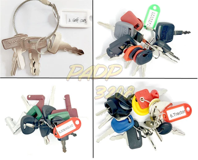 142PK key set Fit most Heavy Construction Equipment BOBCAT VOLVO