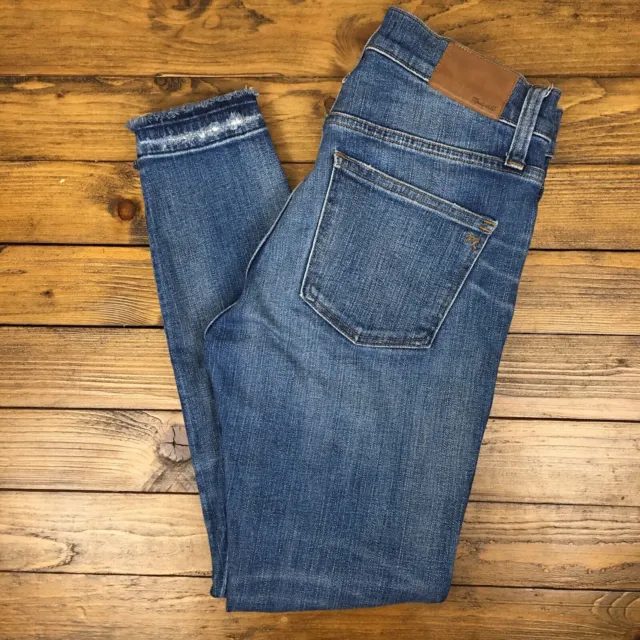 Madewell Womens Blue Denim 9" High-Rise Skinny Jean size 27P
