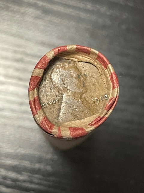 Indian Head Cent / 1933 Lincoln Penny Ends Mix Wheat Cent Roll 2