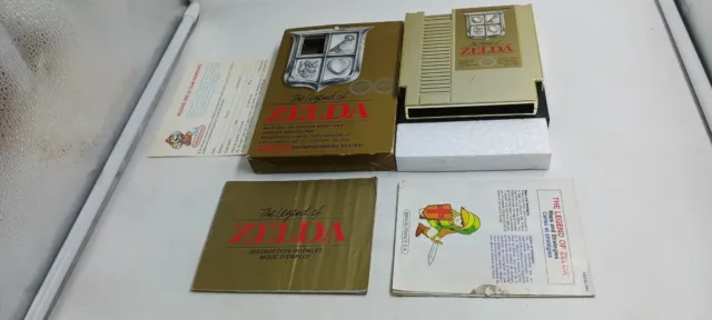 Jeu Nintendo NES The Legend of Zelda complet (avec carte)